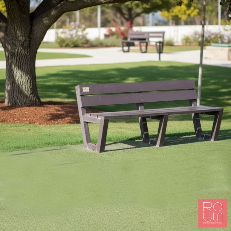 Banc de plàstic reciclat model Eva | Sostenible